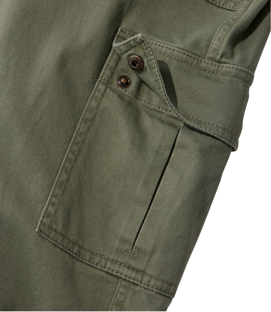 Women's Comfort Stretch Pants, Mid-Rise Straight-Leg Cargo / L.L.Bean