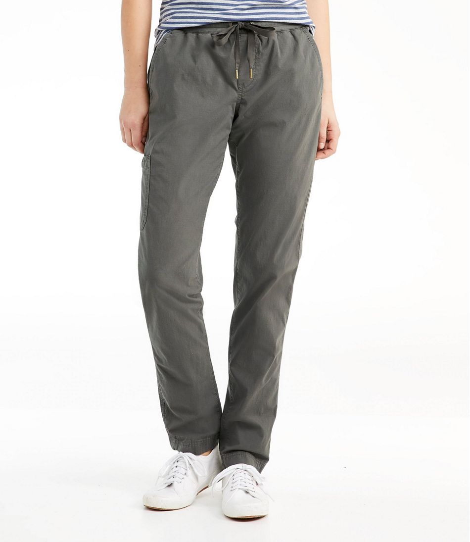 Women's Stretch Ripstop Pull-On Pants, Slim-Leg / L.L.Bean