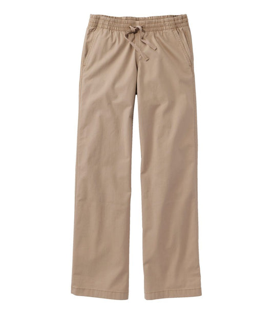 Lakewashed Pull-on Chinos, Mid-Rise Wide-Leg / L.L.Bean