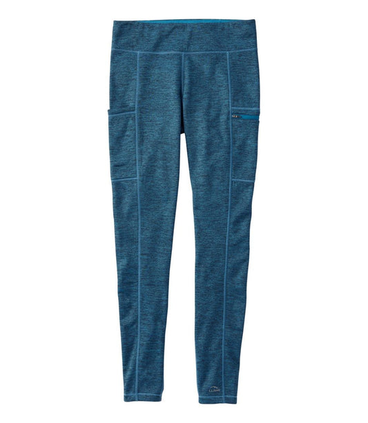 Women's PrimaLoft ThermaStretch Fleece Pocket Tights, Mid-Rise / L.L.Bean