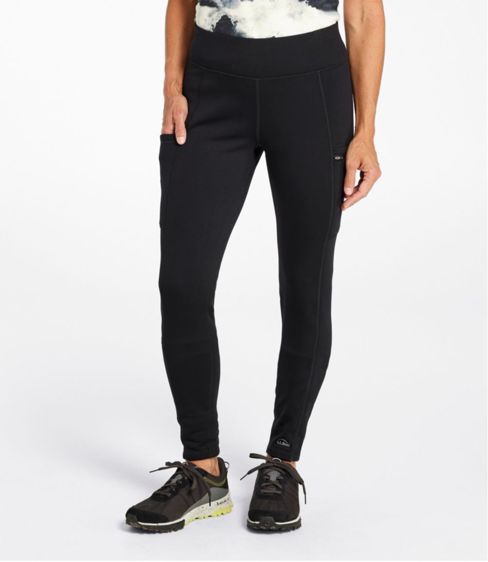 Women's PrimaLoft ThermaStretch Fleece Pocket Tights, Mid-Rise / L.L.Bean