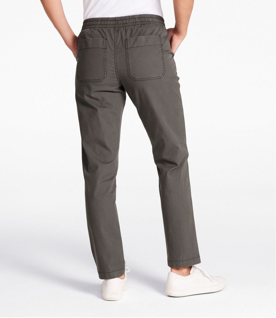Women's Lakewashed Chino Pants, Mid-Rise Pull-On Ankle / L.L.Bean