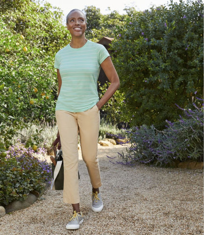 Women's Lakewashed Chino Pants, Mid-Rise Pull-On Ankle / L.L.Bean