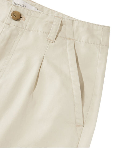 Women's Signature Easy-Cotton Pleated Chinos, Ankle / L.L.Bean