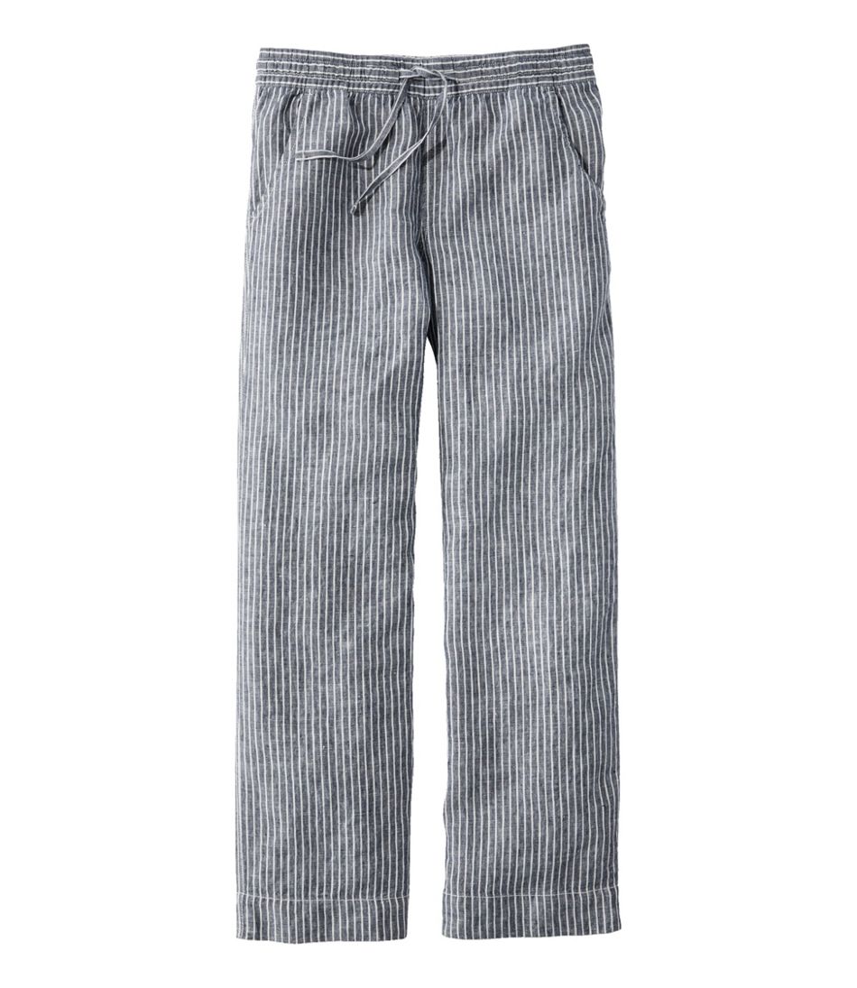 Women's Premium Washable Linen Pull-On Pants, Stripe / L.L.Bean