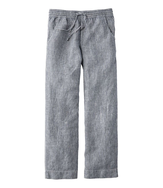 Women's Premium Washable Linen Pull-On Pants, Stripe / L.L.Bean