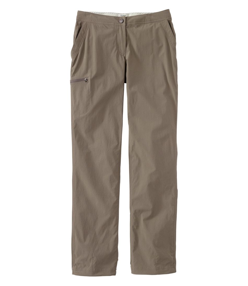 Women's Water-Repellent Comfort Trail Pants, Mid-Rise Straight-Leg / L.L.Bean