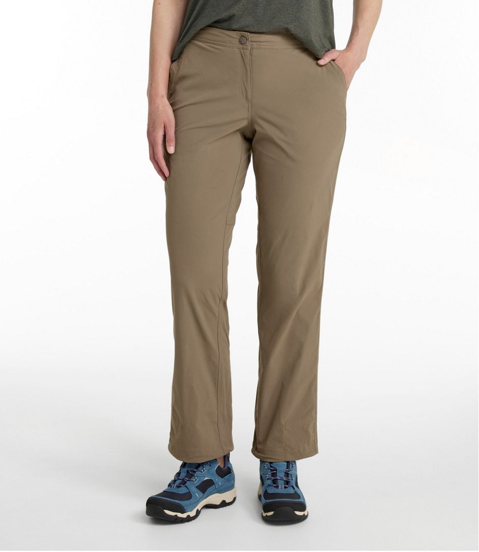 Women's Water-Repellent Comfort Trail Pants, Mid-Rise Straight-Leg / L.L.Bean