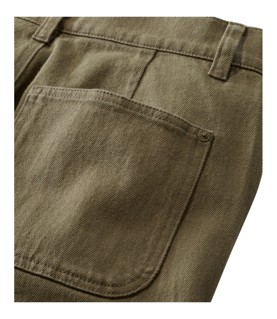 Women's Signature Washed Cotton Barrel Pants, High-Rise Tapered Leg / L.L.Bean