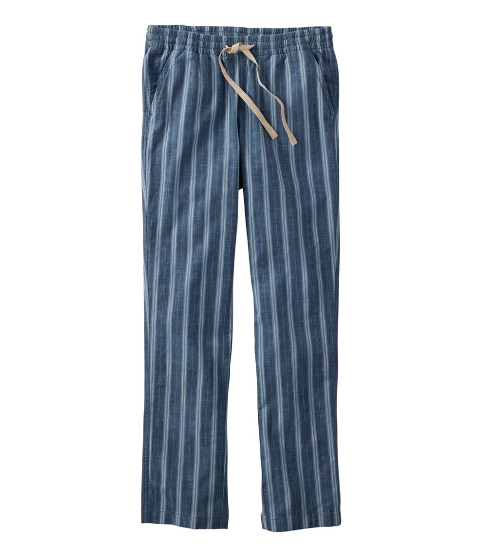 Women's Lakewashed Pull-On Chinos, Mid-Rise Tapered-Leg Chambray Ankle Pants / L.L.Bean