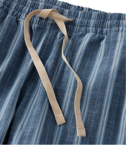 Women's Lakewashed Pull-On Chinos, Mid-Rise Tapered-Leg Chambray Ankle Pants / L.L.Bean