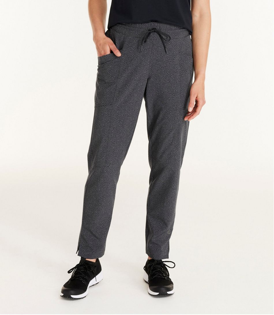 Women's VentureStretch Woven Ankle Pants, Mid-Rise Print / L.L.Bean