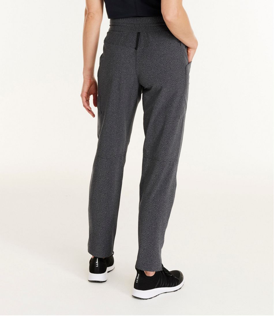 Women's VentureStretch Woven Ankle Pants, Mid-Rise Print / L.L.Bean