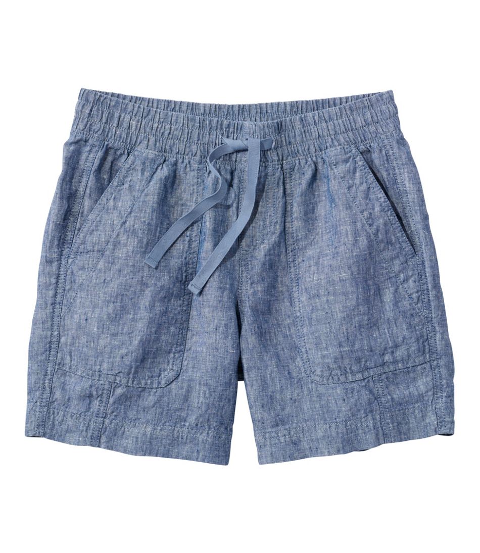 Women's Premium Washable Linen Shorts, Mid-Rise 6" / L.L.Bean