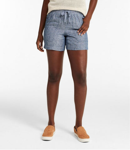 Women's Premium Washable Linen Shorts, Mid-Rise 6" / L.L.Bean