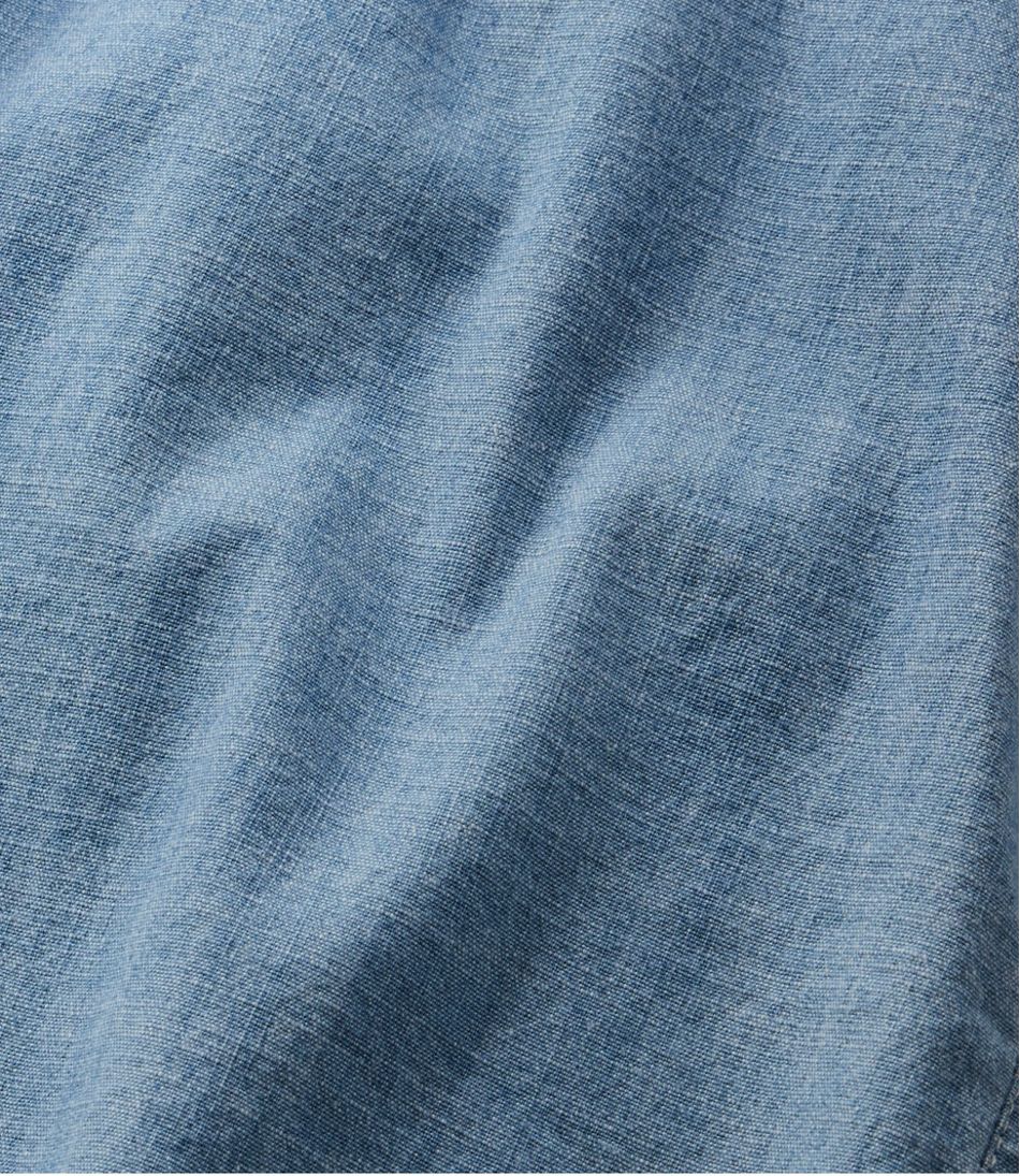 Women's Lakewashed Dock Shorts, Mid-Rise Chambray / L.L.Bean