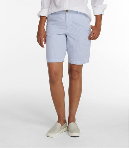 Women's Comfort Stretch Shorts, Seersucker Bermudas 9" / L.L.Bean