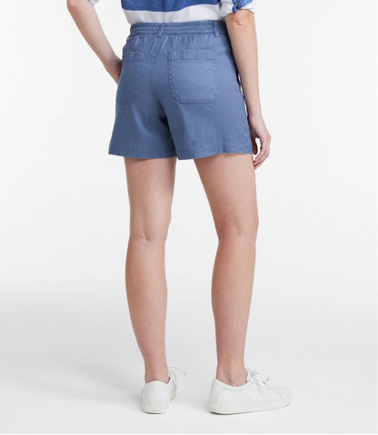 Women's Comfort Stretch Cotton/Linen Shorts, High-Rise 7" / L.L.Bean