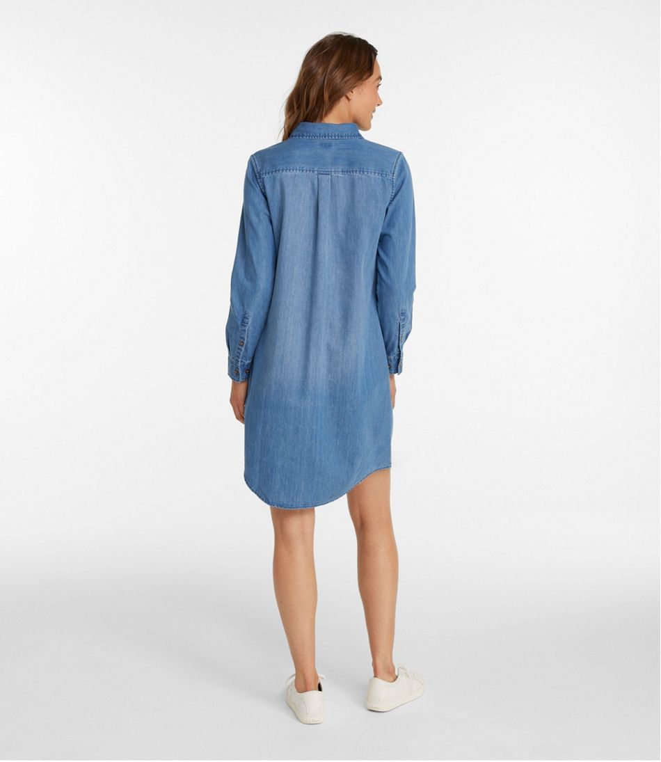 Women's L.L. Bean Heritage Washed Denim Shirt Dress / L.L.Bean