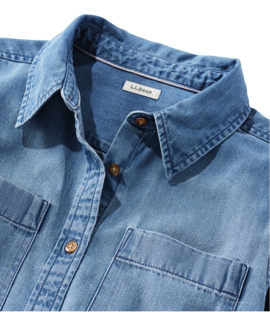 Women's L.L. Bean Heritage Washed Denim Shirt Dress / L.L.Bean