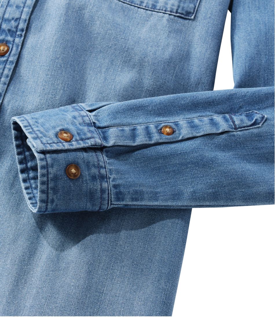 Women's L.L. Bean Heritage Washed Denim Shirt Dress / L.L.Bean