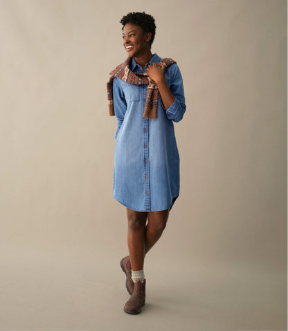 Women's L.L. Bean Heritage Washed Denim Shirt Dress / L.L.Bean