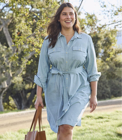 Women's Signature Camp Shirt Dress, Button-Front / L.L.Bean