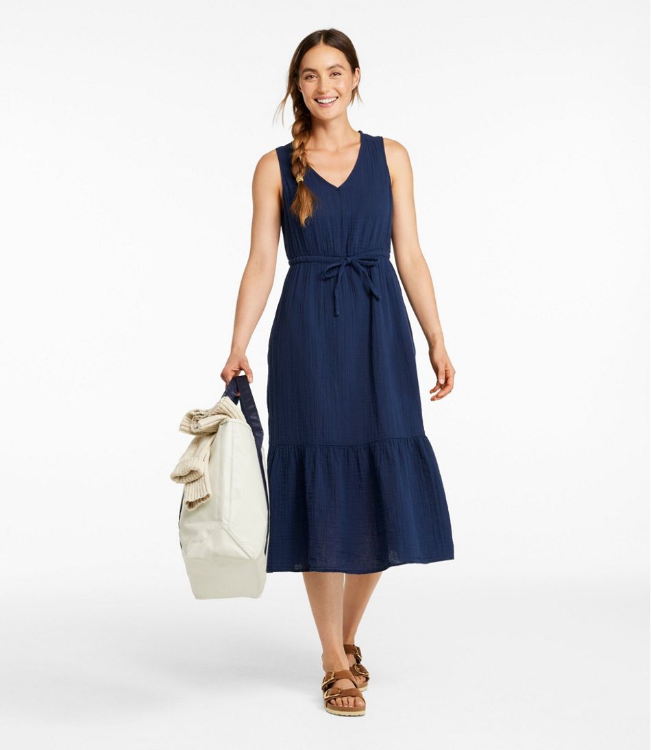 Women's Cloud Gauze Midi Dress / L.L.Bean