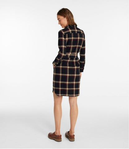 Women's Signature Camp Flannel Shirt Dress, Button-Front / L.L.Bean