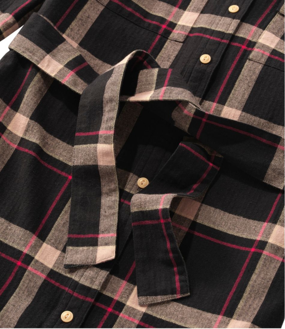 Women's Signature Camp Flannel Shirt Dress, Button-Front / L.L.Bean