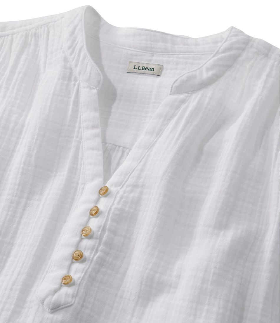 Women's Cloud Gauze Short-Sleeve Shift Dress / L.L.Bean