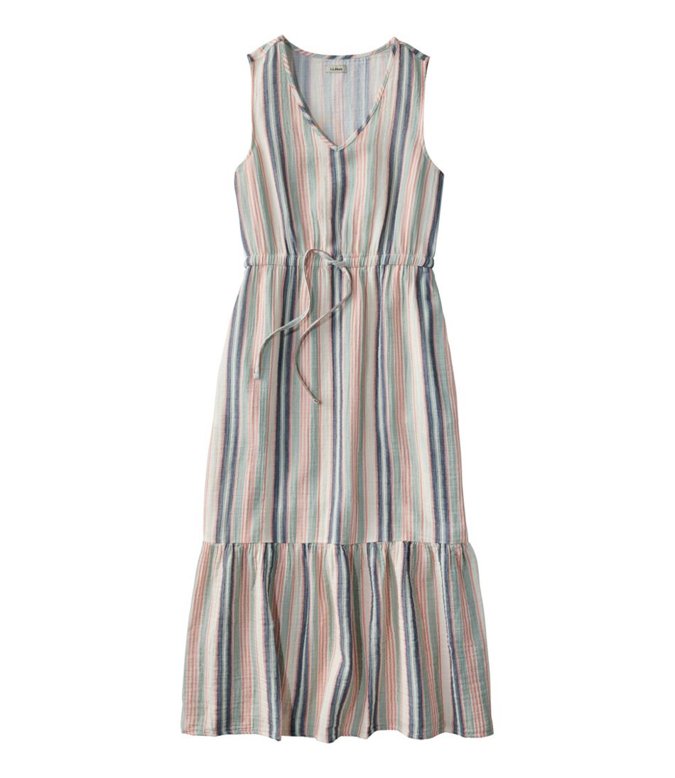 Women's Cloud Gauze Midi Dress, Stripe / L.L.Bean