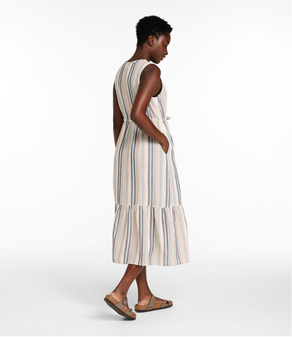 Women's Cloud Gauze Midi Dress, Stripe / L.L.Bean