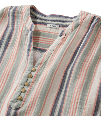 Women's Cloud Gauze Short-Sleeve Shift Dress, Stripe / L.L.Bean