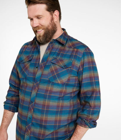 Men's Katahdin Performance Flannel Shirt, Slightly Fitted / L.L.Bean