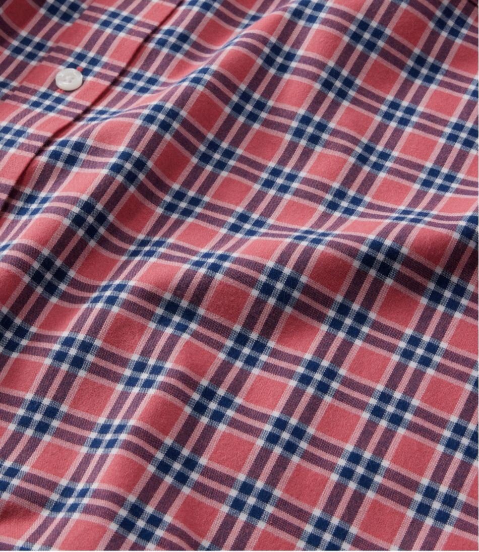 Men's Wrinkle-Free Ultrasoft Brushed Cotton Shirt, Long-Sleeve, Slightly Fitted Untucked Fit / L.L.Bean