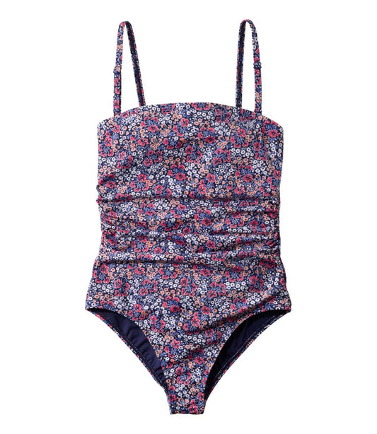 Women's Coastal Essentials Swimwear, Bandeau Tanksuit Print / L.L.Bean