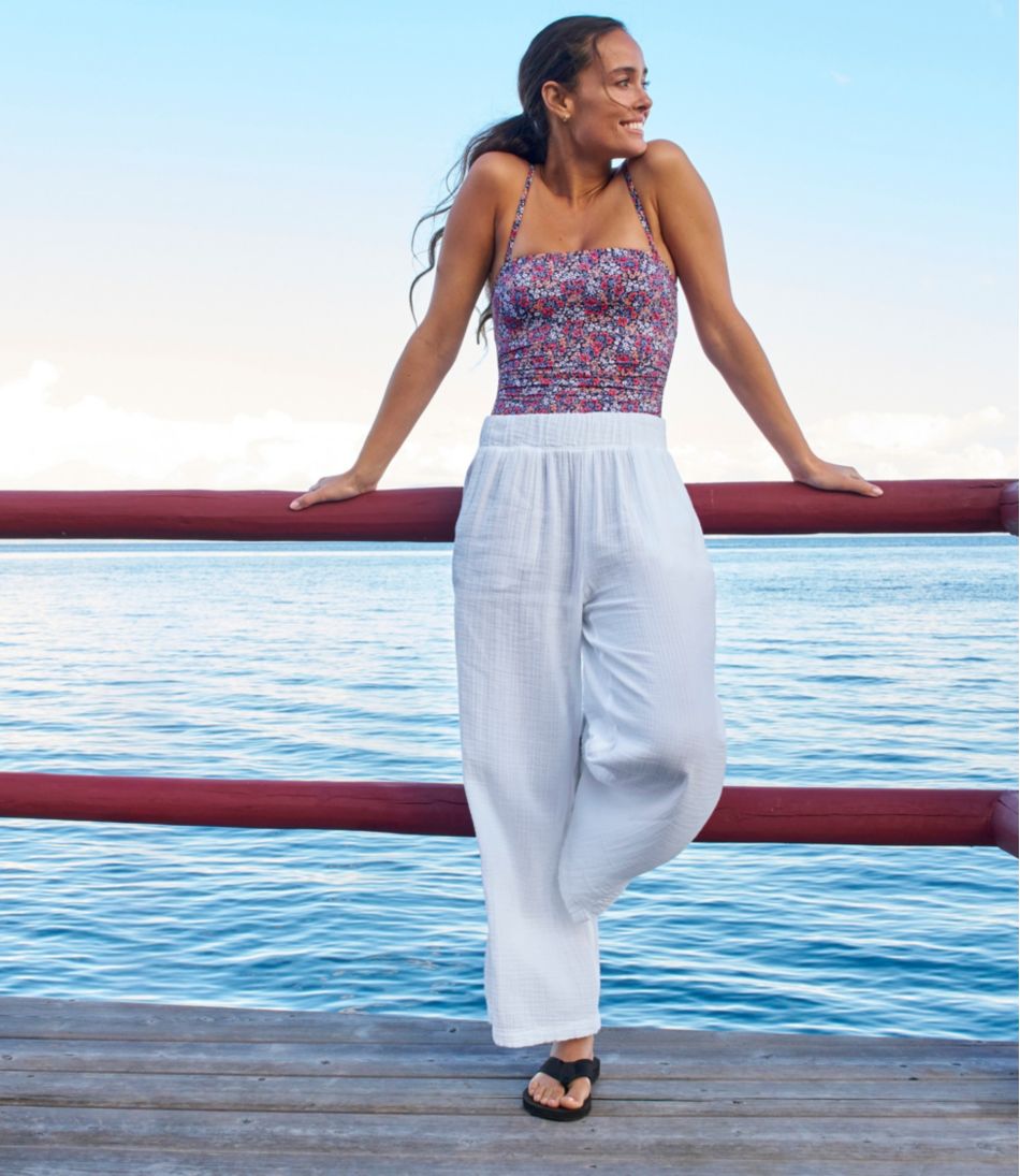 Women's Cloud Gauze Wide-Leg Pants / L.L.Bean