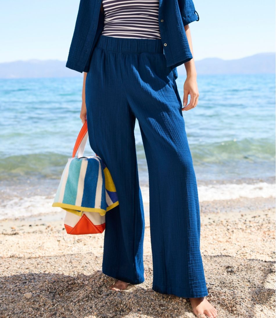 Women's Cloud Gauze Wide-Leg Pants / L.L.Bean