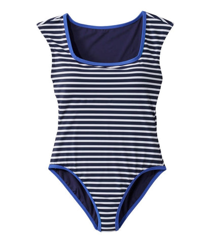 Women's Coastal Essentials Swimwear, Squareneck Tanksuit Print / L.L.Bean