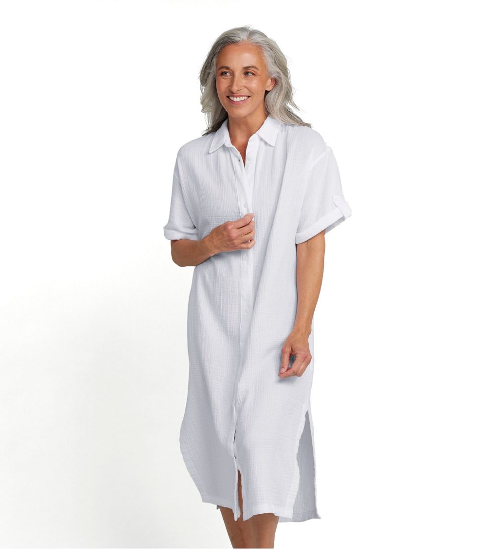 Women's Cloud Gauze Midi Dress / L.L.Bean