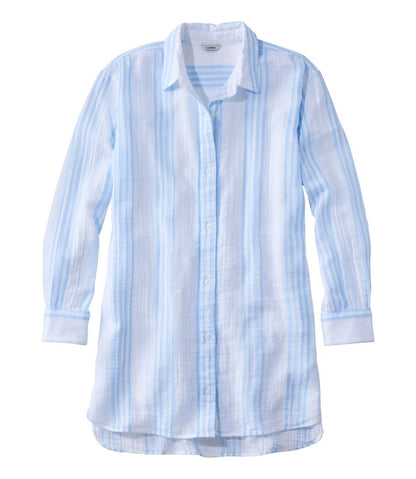 Women's Cloud Gauze Cover-Up Shirt, Stripe / L.L.Bean