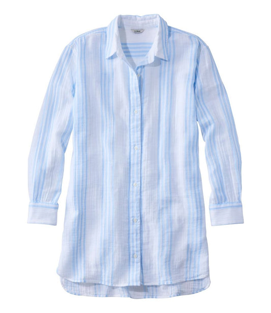 Women's Cloud Gauze Cover-Up Shirt, Stripe / L.L.Bean