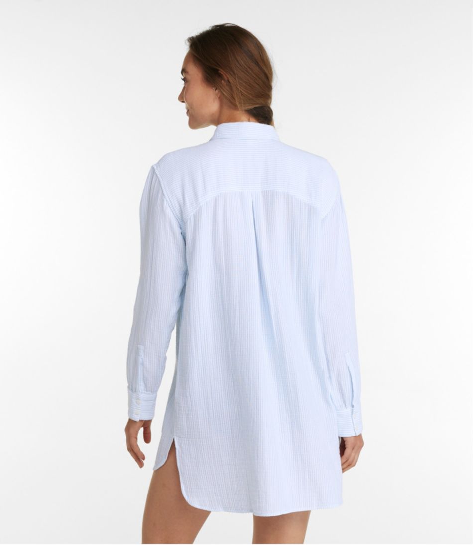Women's Cloud Gauze Cover-Up Shirt, Stripe / L.L.Bean