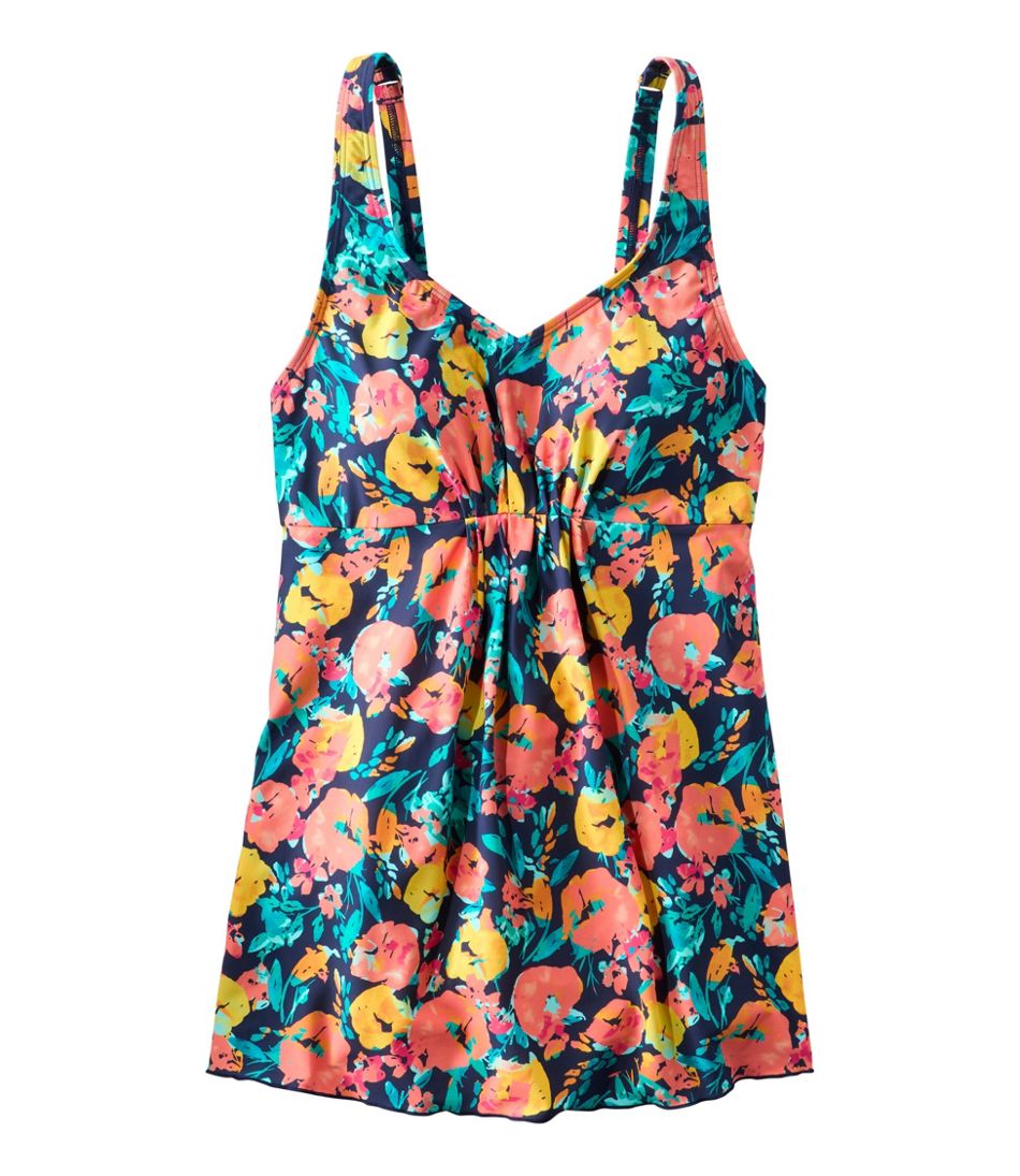 Women's Shaping Swimwear, Soft-Drape Tankini Top Print / L.L.Bean