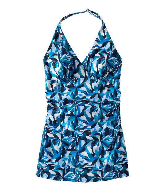 Women's Shaping Swimwear, Clasp Halter Dress Print / L.L.Bean