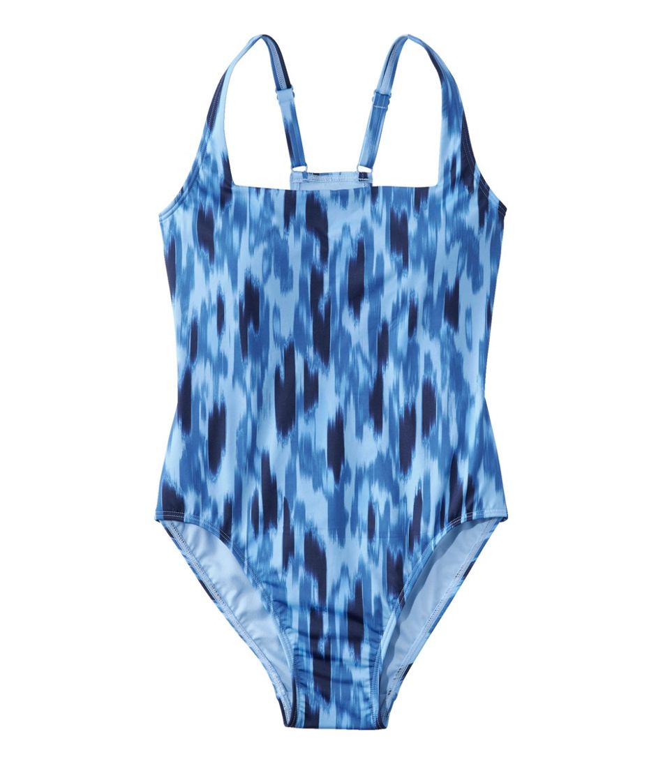 Women's New Currents Swimwear, Squareneck Tanksuit Print / L.L.Bean