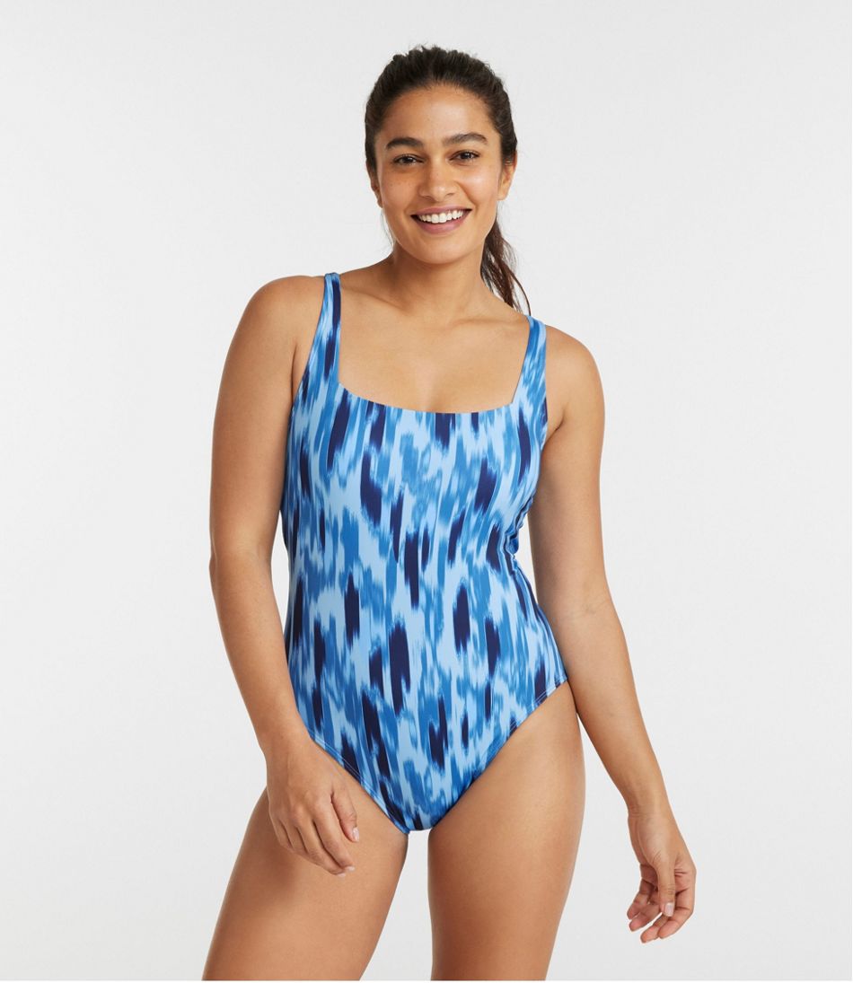 Women's New Currents Swimwear, Squareneck Tanksuit Print / L.L.Bean