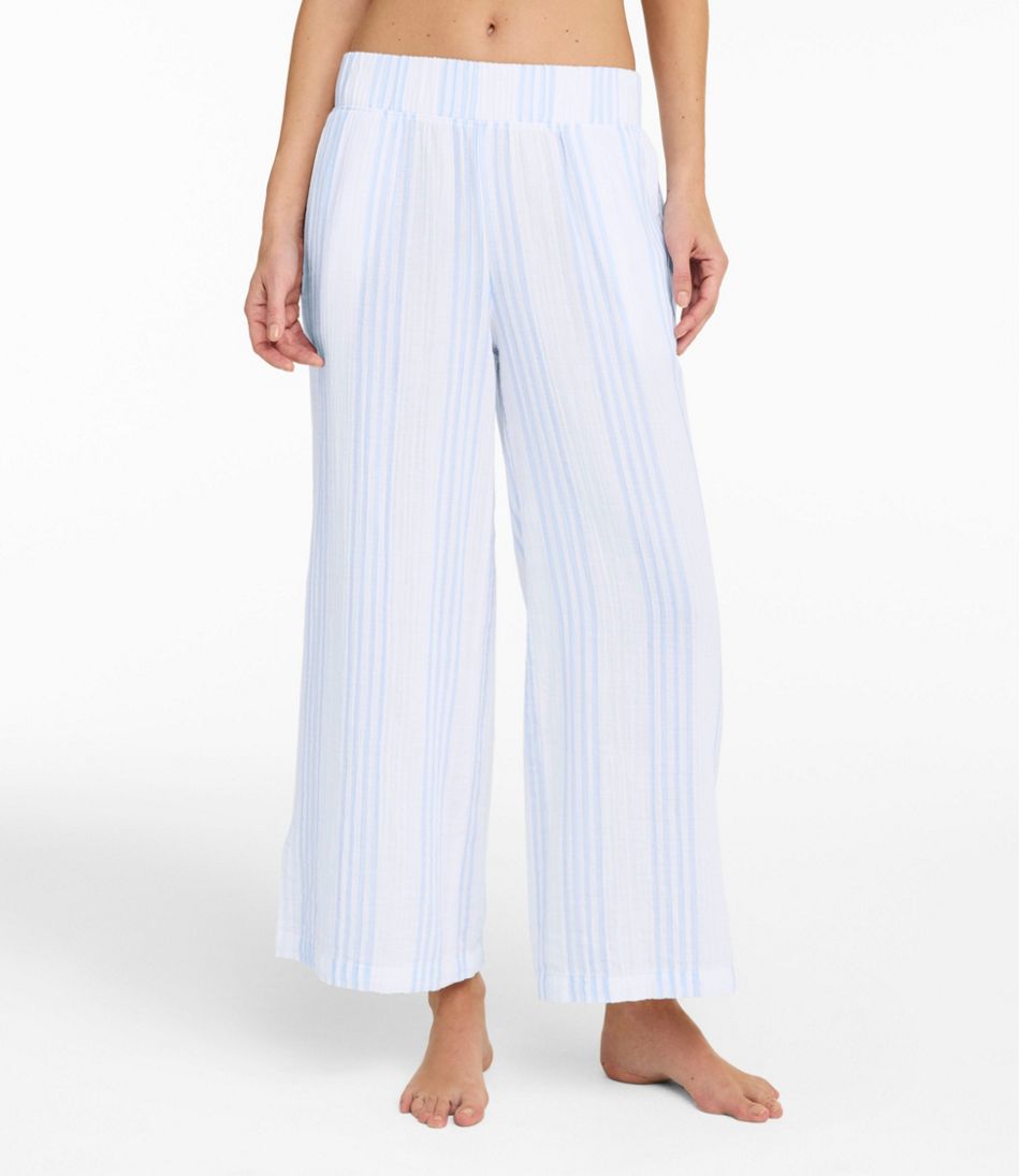 Women's Cloud Gauze Wide-Leg Pants, Stripe / L.L.Bean