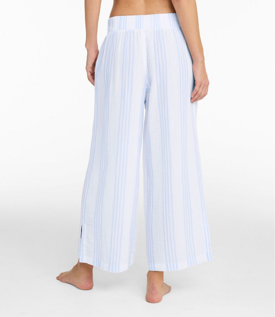 Women's Cloud Gauze Wide-Leg Pants, Stripe / L.L.Bean